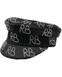 Ruslan Baginskiy - Crystal-Embellished Baker Boy Hat - Lyst