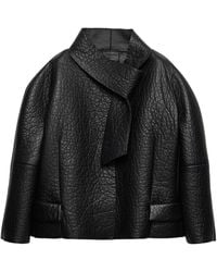 Prada - Bonded Nappa Leather Jacket - Lyst