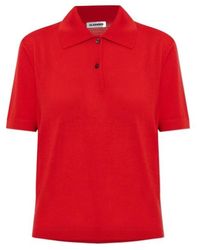Jil Sander - Short-Sleeved Polo Shirt - Lyst