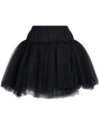 Simone Rocha - Tulle-Layered Gathered Flared Mini Skirt - Lyst