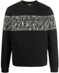 Fendi - Ff Camouflage Printed Hoodie - Lyst