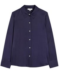 Vince - Stretch Silk-Blend Shirt - Lyst