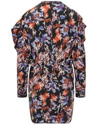 IRO - Merera Multi-Pattern Pleated Detail Dress - Lyst