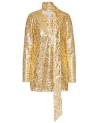 Valentino - Bow Detailed Long-Sleeved Blouse - Lyst