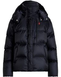 Polo Ralph Lauren - Carly Water-Repellent Quilted Duck Down Wind Resistant Detachable Hood Short Puffer Jacket - Lyst