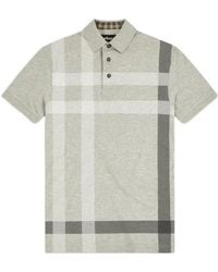 Barbour - Large-Check Short-Sleeved Polo Shirt - Lyst