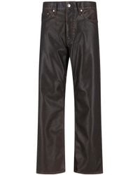 sunflower - Logo Patch Straight Leg Trousers - Lyst