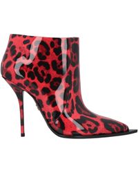 Dolce & Gabbana - Leopard Print Ankle Boots - Lyst