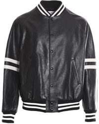 Celine - Oversized Calfskin Varsity-Style Jacket - Lyst