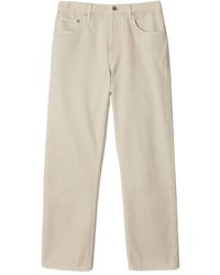Burberry - Logo Patch Straight-Leg Jeans - Lyst