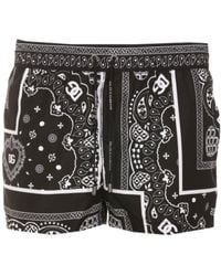 Dolce & Gabbana - Bandana-Print Short Swim-Shorts - Lyst