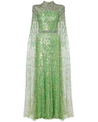 Jenny Packham - Opera Embellished Caped Gown - Lyst