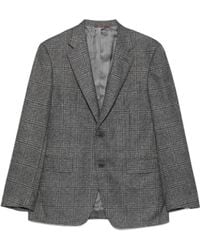 Canali - Checked Two-Button Blazer - Lyst