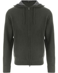 Vince - Zip-Up Cashmere Hooded Sweater - Lyst