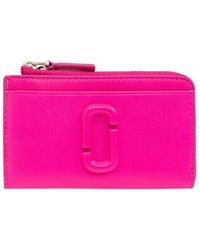 Marc Jacobs - Logo-Plaque Leather Wallet - Lyst