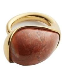Bottega Veneta - Large Drop Marble Ring - Lyst