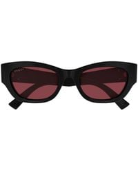 Gucci - Eyewear Low Nose Bridge Fit Sunglasses - Lyst