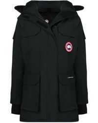 Canada Goose - Logo Patch Hooded Coat - Lyst