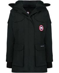 Canada Goose - Logo Patch Hooded Coat - Lyst