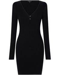 James Perse - Ribbed Cotton And Cashmere-Blend Mini Dress - Lyst