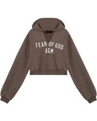 Fear Of God - Logo Hooded Sweatshirt - Lyst