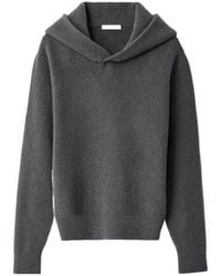Lemaire - Hooded Knitted Jumper - Lyst