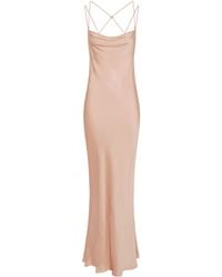 Elisabetta Franchi - Carpet Satin Dress - Lyst