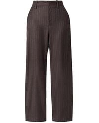 The Elder Statesman - Striped Straight-Leg Pants - Lyst