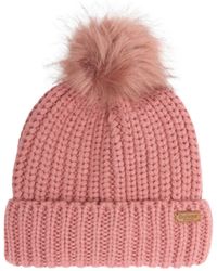 Barbour - Chunky Knit Beanie - Lyst