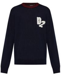 DSquared² - Logo Detailed Knitted Jumper - Lyst