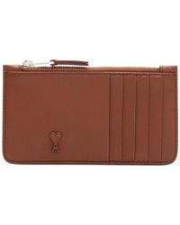 Ami Paris - Ami De Coeur Zipped Card Holder - Lyst
