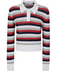 Golden Goose - Striped Knitted Top - Lyst