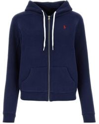 Polo Ralph Lauren - Logo Embroidered Zipped Hoodie - Lyst