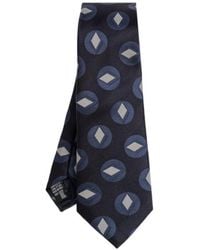 Giorgio Armani - Geometric Pattern Tie - Lyst