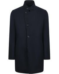 Tagliatore - Gordon Stand Collar Coat - Lyst