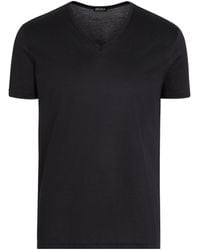 ZEGNA - V-Neck Short-Sleeved T-Shirt - Lyst