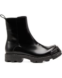 DIESEL - D-Hammer Round-Toe Ankle Boots - Lyst