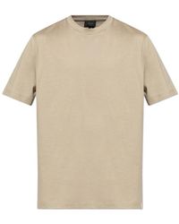 Brioni - T-Shirt With A Round Neckline - Lyst