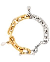 Rabanne - Rabanne Two-Toned Chain-Linked Necklace - Lyst