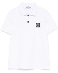 Stone Island - Junior Compass Patch Straight Polo Shirt - Lyst