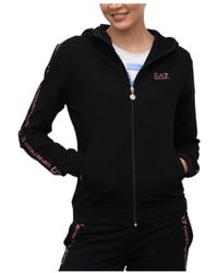 EA7 - Logo Logo Zipper Sweater - Lyst