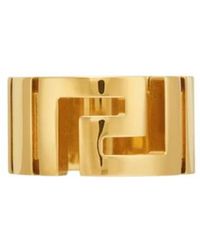 Versace - Greek Pattern Ring - Lyst