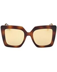 Max Mara - Square Frame Sunglasses - Lyst