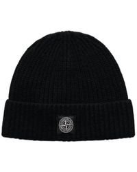 Stone Island - Ribbed Knit Hat - Lyst