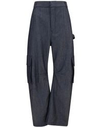 Balenciaga - Relaxed Wide-Leg Multi-Pocket Cargo Pants - Lyst