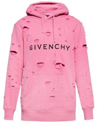 Givenchy - Archetype Hoodie With Destroyed Effect - Lyst