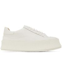 Jil Sander - Ribbed-Sole Low-Top Sneakers - Lyst