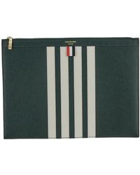 Thom Browne - Medium 4-Bar Stripe Document Holder - Lyst
