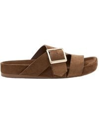 Loewe - Ease Buckle Slides - Lyst