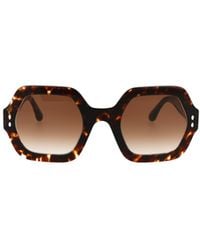 Isabel Marant - Hexagonal Frame Sunglasses - Lyst